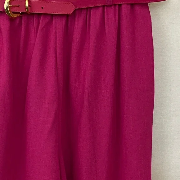 Alfred Dunner PLUS SIZE 20 Pink Belted Pants C-61 - Picture 4 of 11